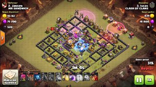 100% War, Attack 1 - Clash of Clans