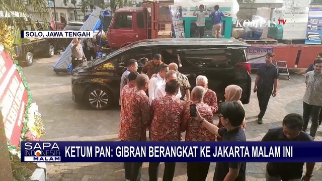 Ketum PAN, Zulhas Ungkap Gibran Berangkat ke Jakarta Malam Ini