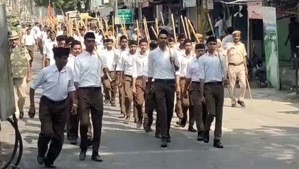 विजया दशमी पर आरएसएस का स्थपना दिवस मनाया