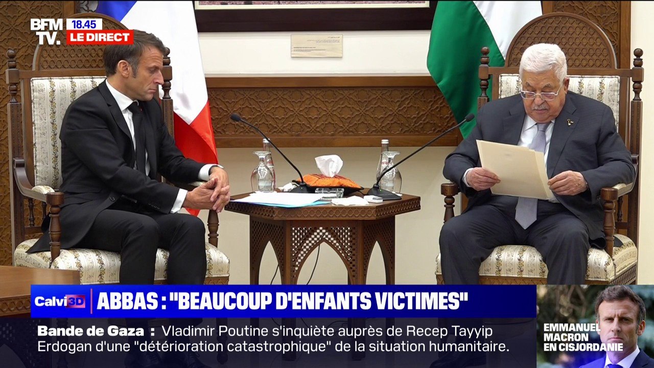 Mahmoud Abbas (président de l'Autorité palestinienne): "Ces dernières 24 heures, Israël a tué 800 Palestiniens, en majorité des femmes et des enfants"