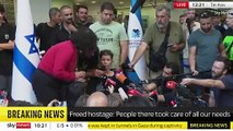 'I shook his hand because they treated us very nicely': Freed Israeli hostage, 85, explains her gesture of peace towards Hamas captors after being put 'through hell'