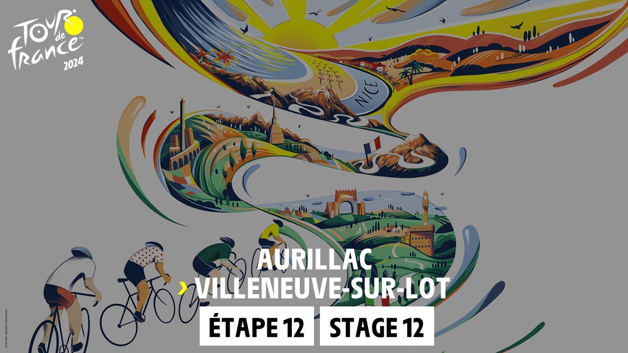 Stage 12 Aurillac VilleneuvesurLot TourdeFrance 2024 Vidéo