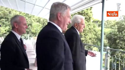 Mattarella ammira il Golfo di Napoli con il Presidente della Repubblica di Finlandia