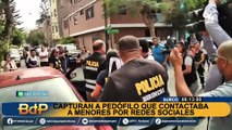 Pedófilo que contactaba a menores por redes sociales fue capturado en Surco