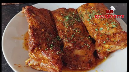 GAWIN MO ITO SA PORK RIBS! Mapapadami ang Kain mo sa Sarap nito! Oven Grilled Pork Ribs!!