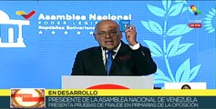 Presidente de Asamblea Nacional de Venezuela se refiere a acuerdos entre gobierno-oposición