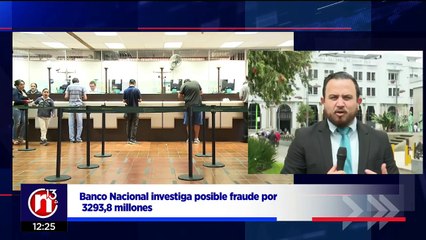 Banco Nacional suspende a 5 funcionarios por falta de más de 3 mil millones en bóveda