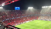 La afición del Sevilla FC se acordó de Antonio Puerta ante el Arsenal