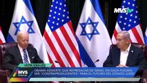 OBAMA ADVIERTE QUE REPRESALIAS DE ISRAEL EN GAZA PUEDEN SER 