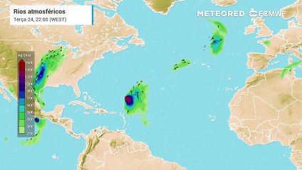 Rio atmosférico vai atingir o Noroeste de Portugal continental entre quarta e quinta-feira