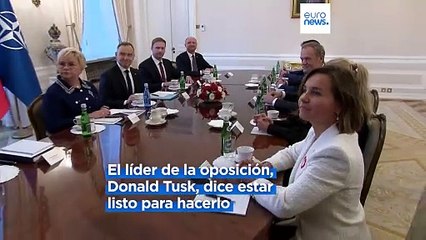 El candidato de la oposición polaca Donald Tusk dice estar "listo para formar un gobierno"