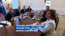 Polonia, consultazioni per incarico di governo. Il leader dell'opposizione Tusk: 