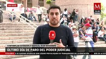 Así continúan las manifestaciones del PJF; prevén que sea el último día del paro