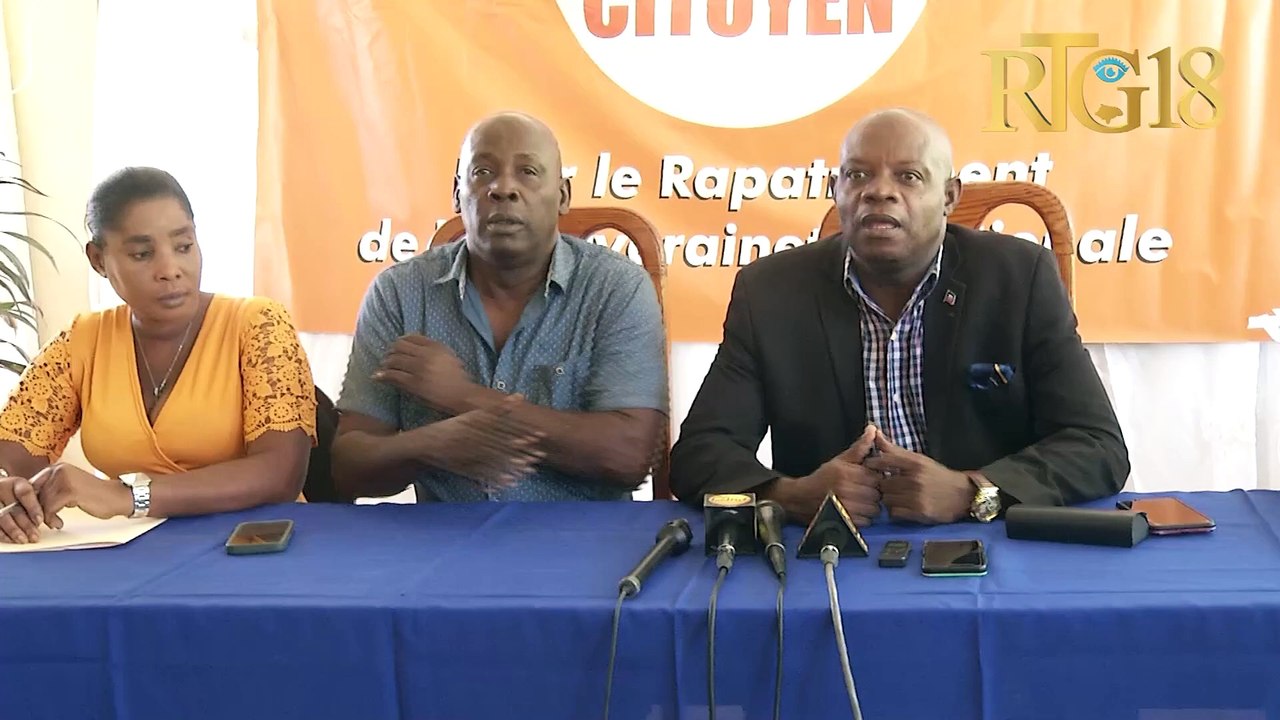 Estrikti politik Debout citoyen fikse pozisyon yo sou  sanksyon konsèy sekirite a bay aktè politik