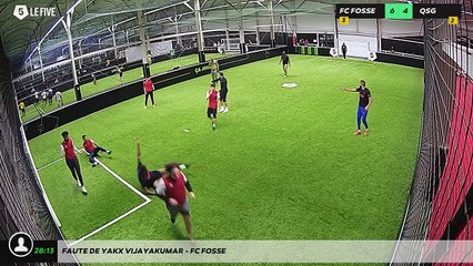 Faute de Yakx Vijayakumar - FC FOSSE