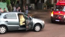 Motorista fica ferido em acidente na Rua Mato Grosso