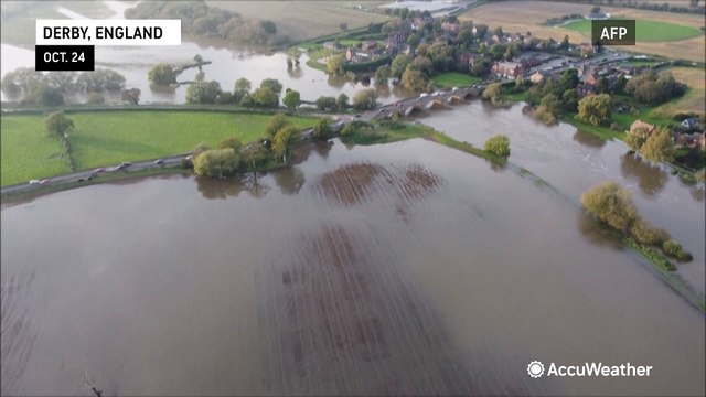 Widespread flooding in the aftermath of Storm Babet