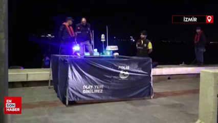 İzmir'de denizden ayağına bidon bağlı ceset çıktı