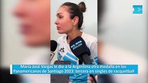María José Vargas le dio a la Argentina otra medalla en los Panamericanos de Santiago 2023: quedó tercera en singles de racquetball