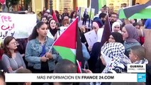 Mandatario francés, Emmanuel Macron, visitó Cisjordania e Israel el mismo día