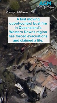 Out-of-control bushfire tears through Queensland's Western Downs