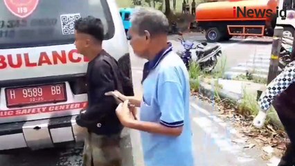 Rem Blong, Minibus Bawa Rombongan Santri Terguling di Salatiga