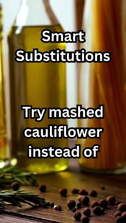 Enjoy comfort food with fewer calories. #HealthyHacks #Cauliflower