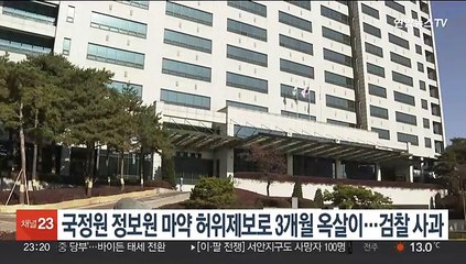 국정원 정보원 마약 허위제보로 3개월 옥살이…검찰 사과
