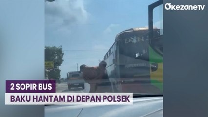 Rebutan Penumpang, 2 Sopir Bus Baku Hantam di Depan Polsek Bawang Banjarnegara