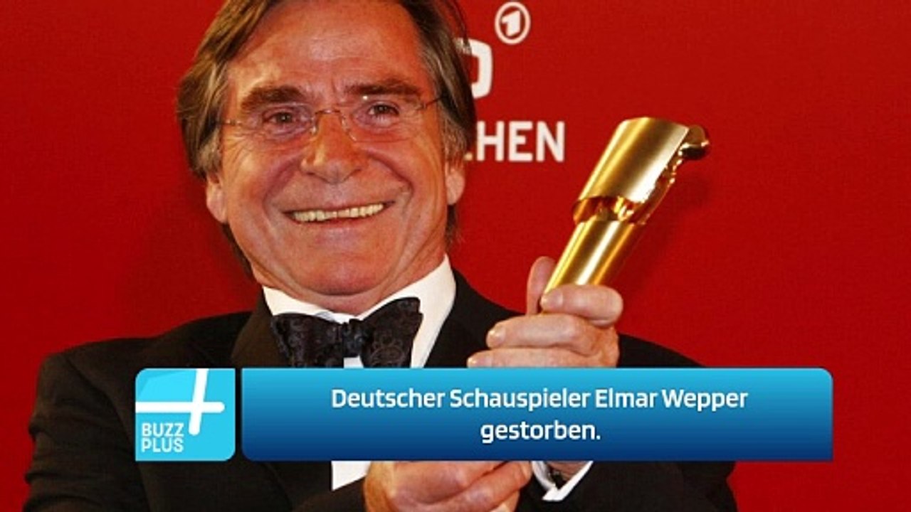 Deutscher Schauspieler Elmar Wepper gestorben.