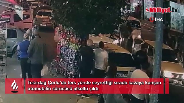 Ters yöne giren alkollü sürücü kazaya neden oldu