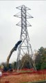 Démantèlement de pylônes à Châteauguay