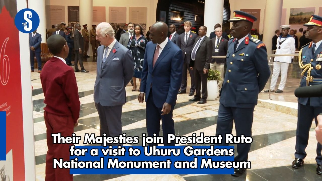 Their Majesties join President Ruto for a visit to Uhuru Gardens National Monument and Museum