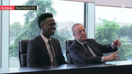 Así fue el acto de renovación de Vinicius Jr.