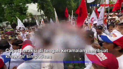 Beraksi Ambil Ponsel, 2 Terduga Copet Dihajar Massa Pendukung Prabowo - Gibran