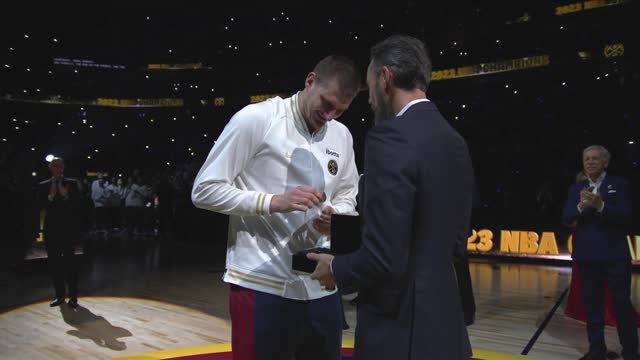 Nuggets receive their NBA championship rings