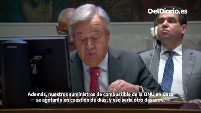 Guterres: Los suministros de gasolina de la ONU se están agotando, necesitamos que la ayuda se siga suministrando