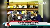 Partido Aprista se enfrenta a López Aliaga por Parque Luis Castañeda