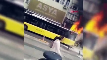Beykoz'da İETT Otobüsünde Yangın Çıktı