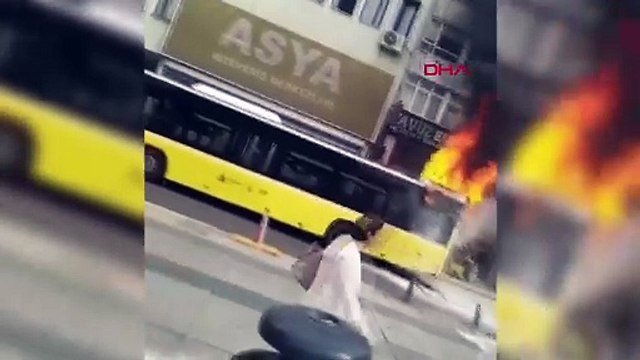 Beykoz'da İETT Otobüsünde Yangın Çıktı