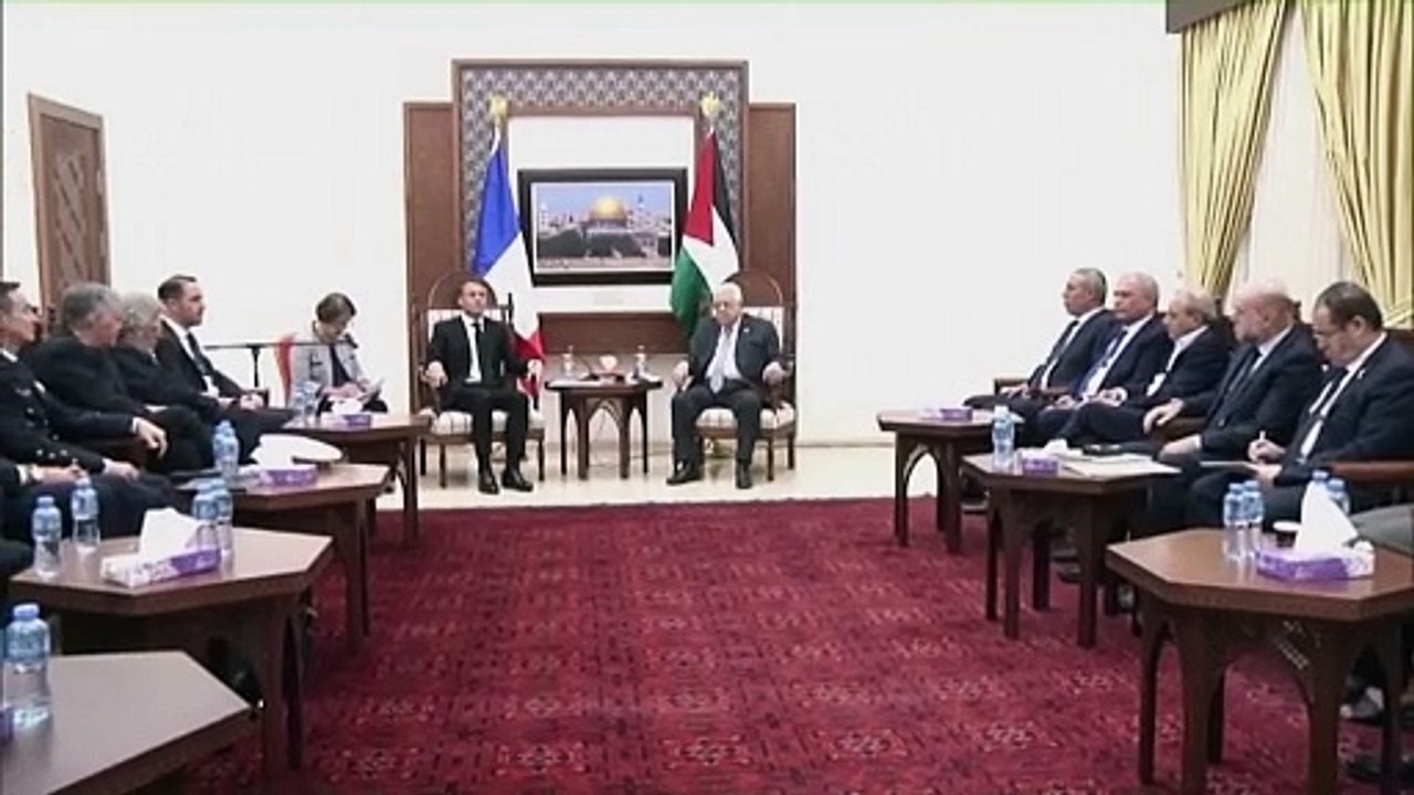 Macron besucht Abbas - als erster westlicher Staatschef seit Kriegsbeginn