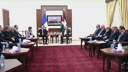 Macron besucht Abbas - als erster westlicher Staatschef seit Kriegsbeginn