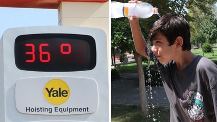 Bu kentimizde havalar soğumuyor! Termometreler 36 dereceyi gösterdi