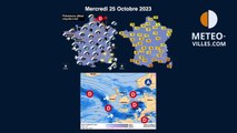 prévisions météo villes du mercredi 25 octobre 2023