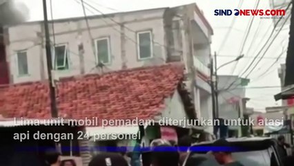 Diduga Kebocoran Gas, Kontrakan 4 Pintu di Kalideres Terbakar Hebat