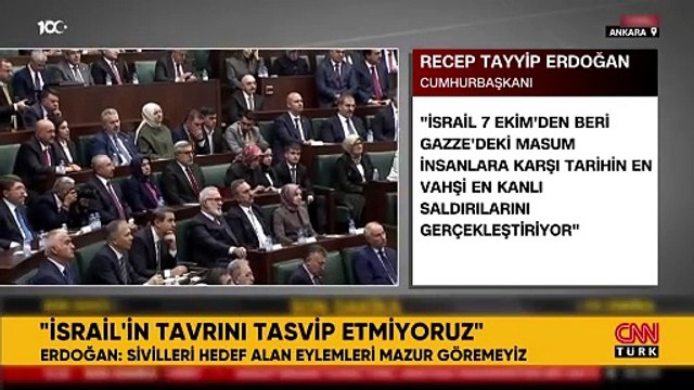 Cumhurbaşkanı Erdoğan'dan Gazze'de katliam yapan İsrail'e sert sözler