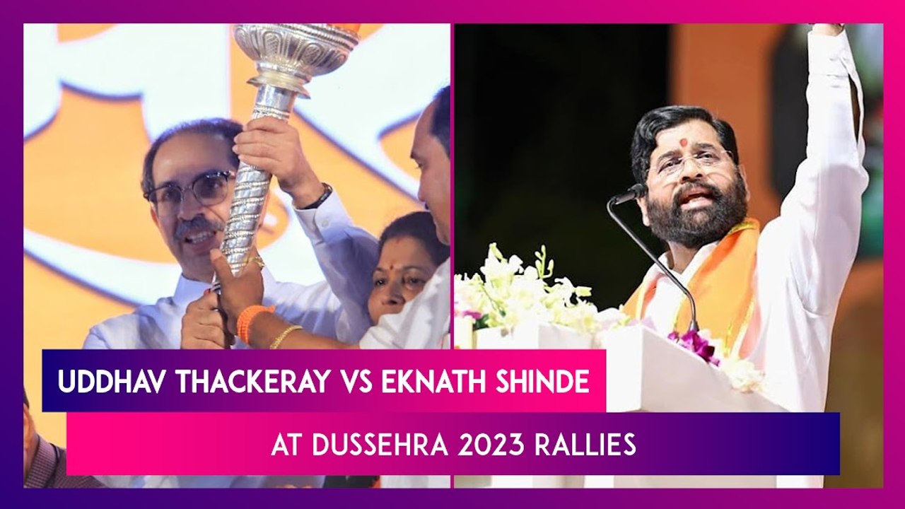 Dussehra 2023: Uddhav Thackeray And Eknath Shinde Strongly Attack Each Other At Rallies In Mumbai