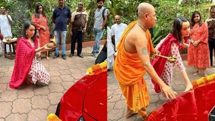 Shraddha Kapoor New Lamborghini Huracan Tecnica Car Iskcon Temple Puja Full Video..| Boldsky