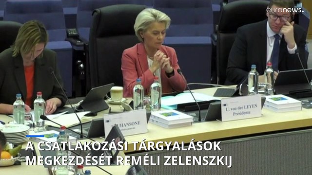 Az EU-s csatlakozási tárgyalások megkezdését reméli az ukrán elnök
