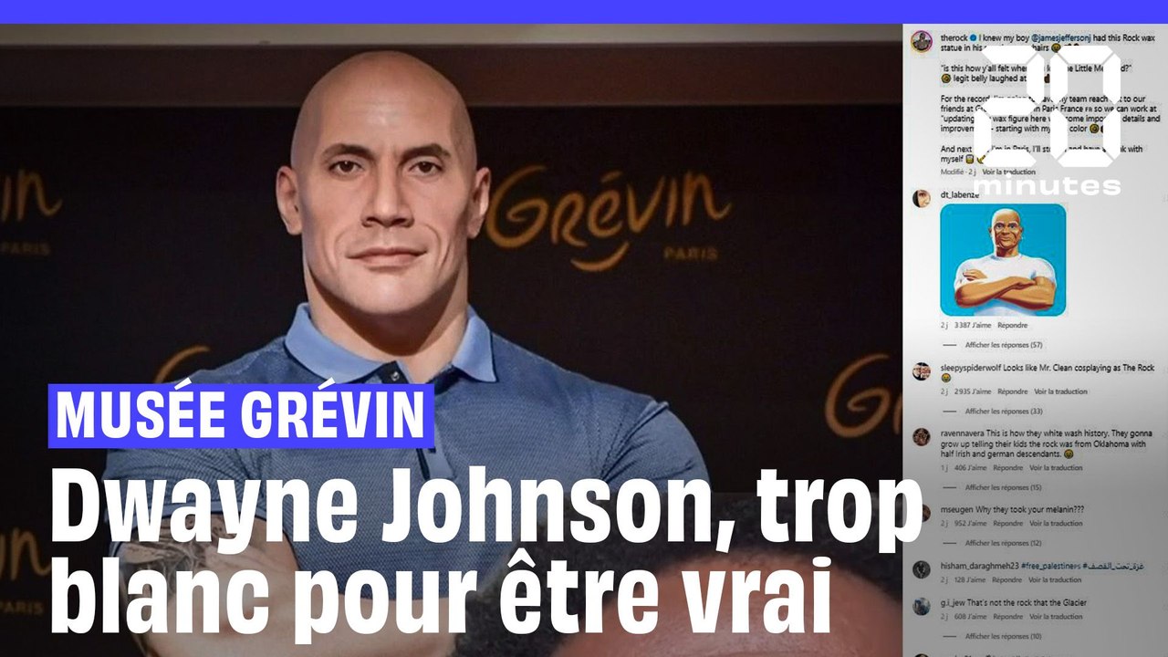 Musée Grévin : La statue de cire de Dwayne Johnson jugée trop blanche
